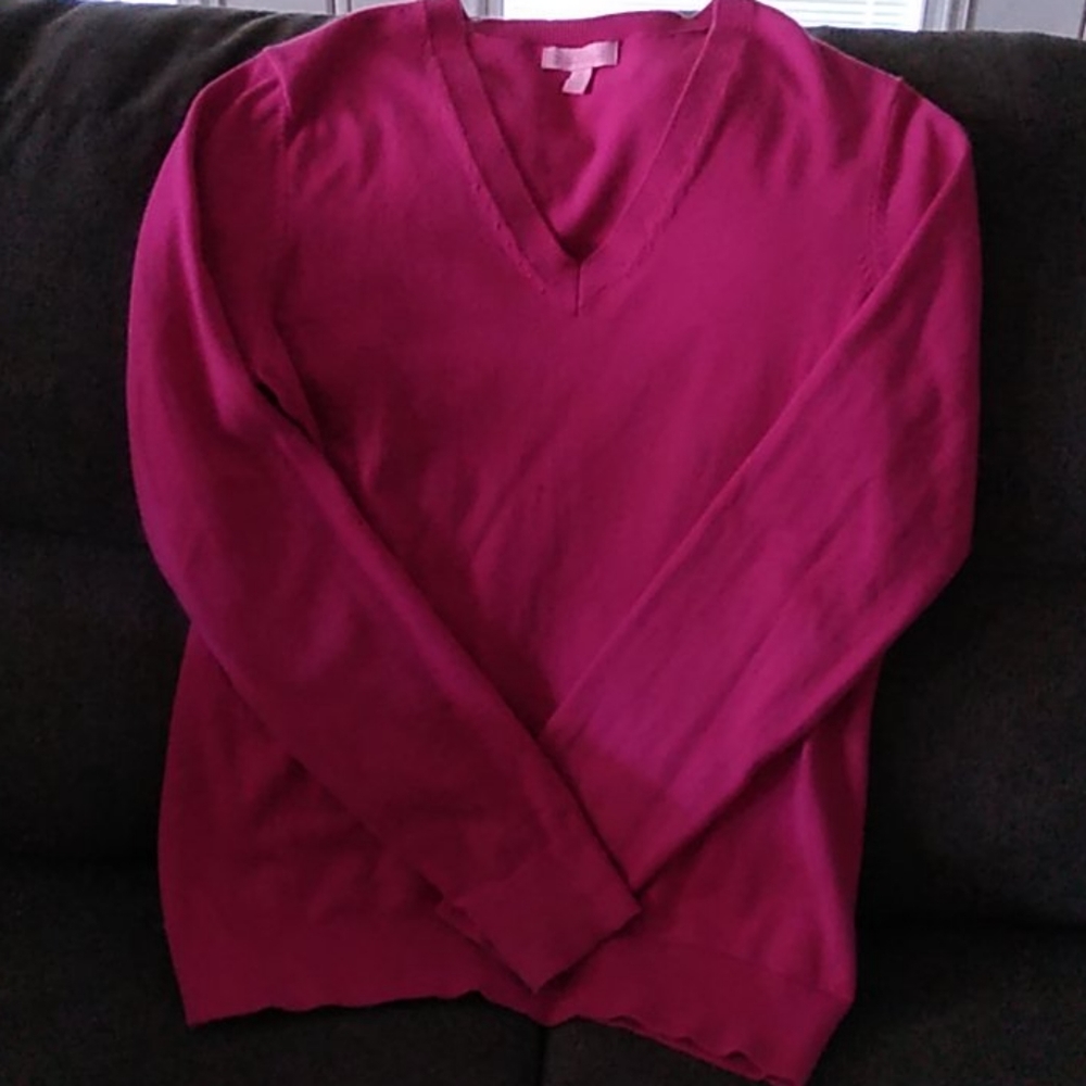 Lilly Pulitzer dark pink sweater